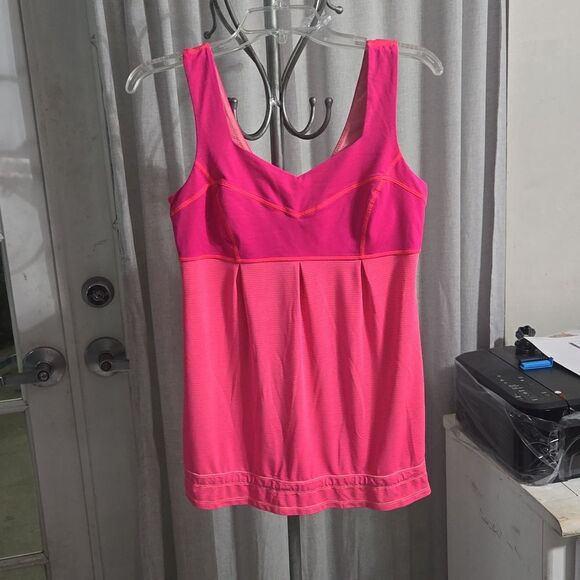 LULULEMON 8 Hustle Bustle Tank Top Drawstring with drawstring EUC - Picture 1 of 6